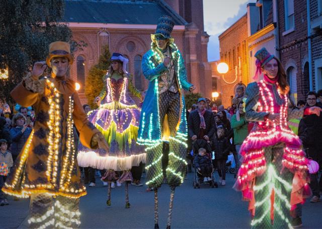 Les échassiers lumineux colorés Coloris Lampirys 