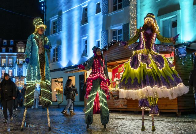 Les échassiers lumineux colorés Coloris Lampirys 