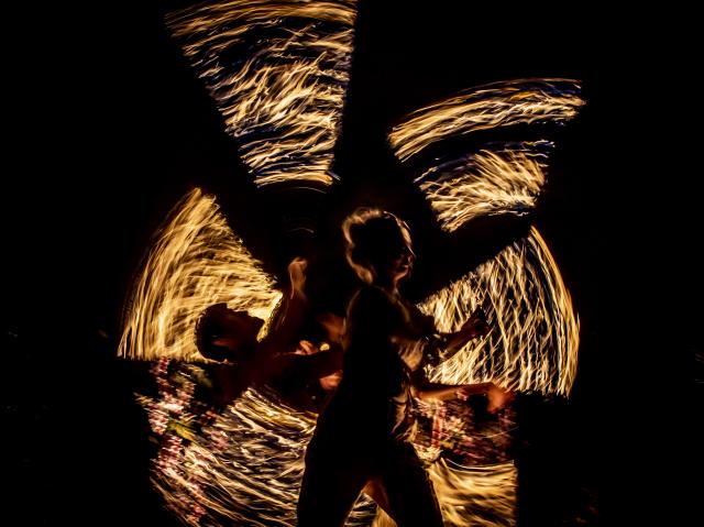 Spectacle ou déambulation feu et lumière