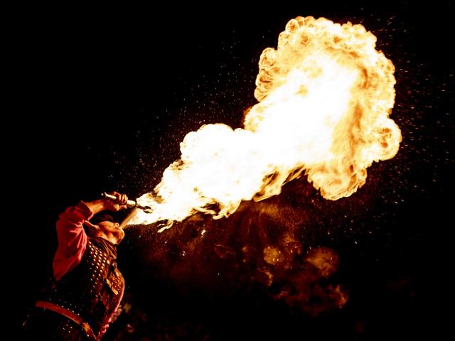 Spectacle ou déambulation feu et lumière